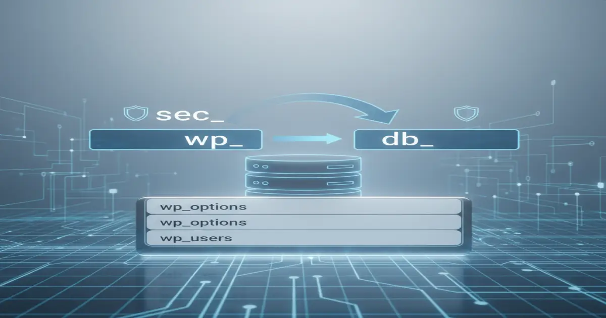 WordPress database сигурност